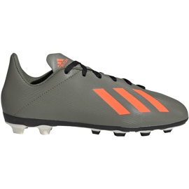 Grüne adidas X 19.4 FxG Jr Fußballschuhe EF8377 mehrfarbig grau