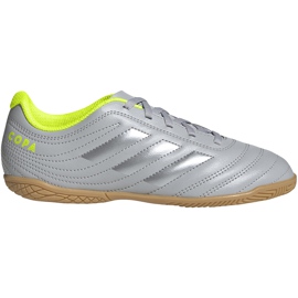 Adidas Copa 20.4 In Jr EF8354 Fußballschuhe grau silber-