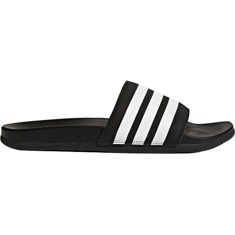 Adidas Adilette Cloudfoam Plus Stripes schwarz AP9971 Hausschuhe weiß