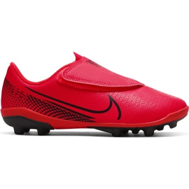 Nike Mercurial Vapor 13 Club Mg PS (V) Junior AT8162 606 Fußballschuhe mehrfarbig rot