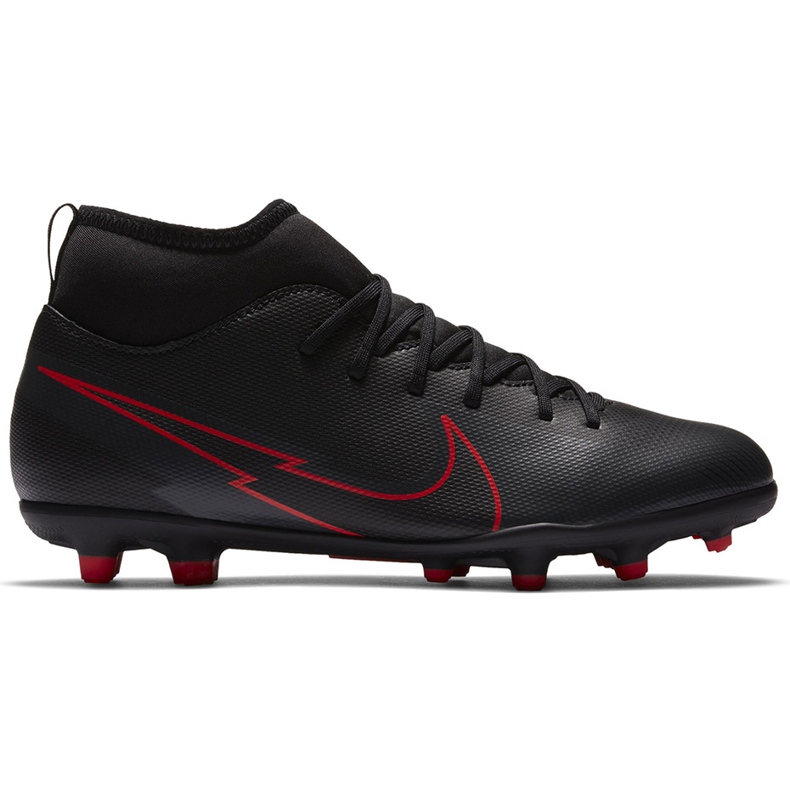 Nike Mercurial Superfly 7 Club FG / MG Junior AT8150 060 Fußballschuhe schwarz schwarz