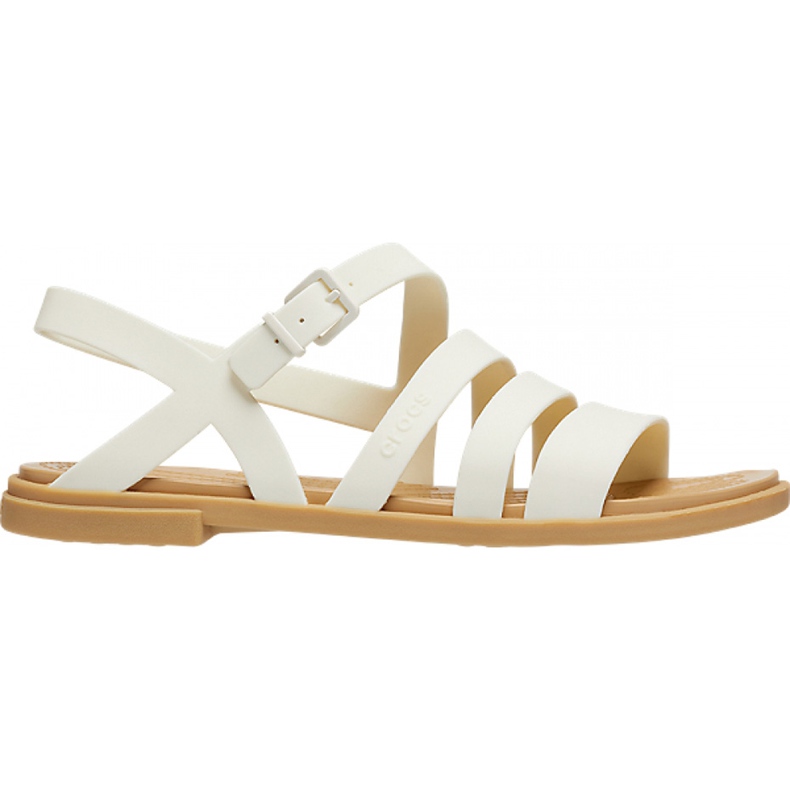 Crocs Damen Sandalen Tulum Sandal W Pearl 206107 1CQ weiß