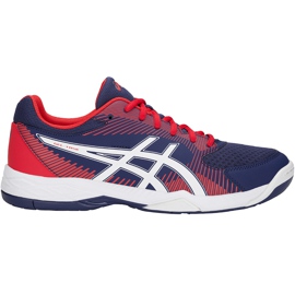 Asics Gel-Task blau-rot B704Y 400 Herren Volleyballschuhe marineblau mehrfarbig marineblau