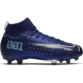Nike Mercurial Superfly 7 Academy Mds FG / MG Junior BQ5409 401 Fußballschuh navy blau navy blau
