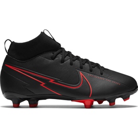 Nike Mercurial Superfly 7 Academy FG / MG Junior AT8120 060 Fußballschuh schwarz schwarz