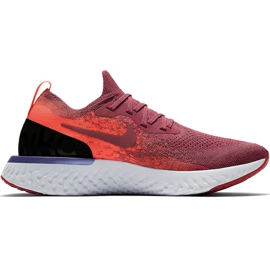 Nike Epic React Flyknit Damen Laufschuhe burgundy-orange-black AQ0070 601 rot lila mehrfarbig
