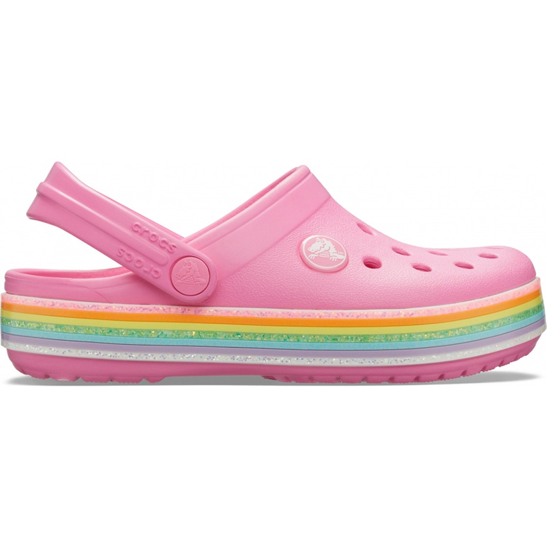 Crocs für Kinder Crocband Rainbow Glitter Clg K pink 206 151 669 rosa