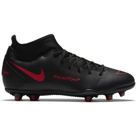 Nike Phantom Gt Club Df FG / MG Junior CW6727 060 Fußballschuhe schwarz schwarz