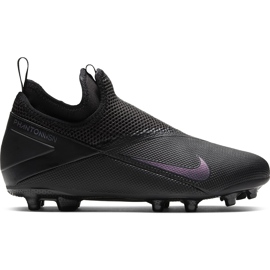 Nike Phantom Vsn 2 Academy Df FG / MG Junior CD4059 010 Fußballschuhe schwarz schwarz