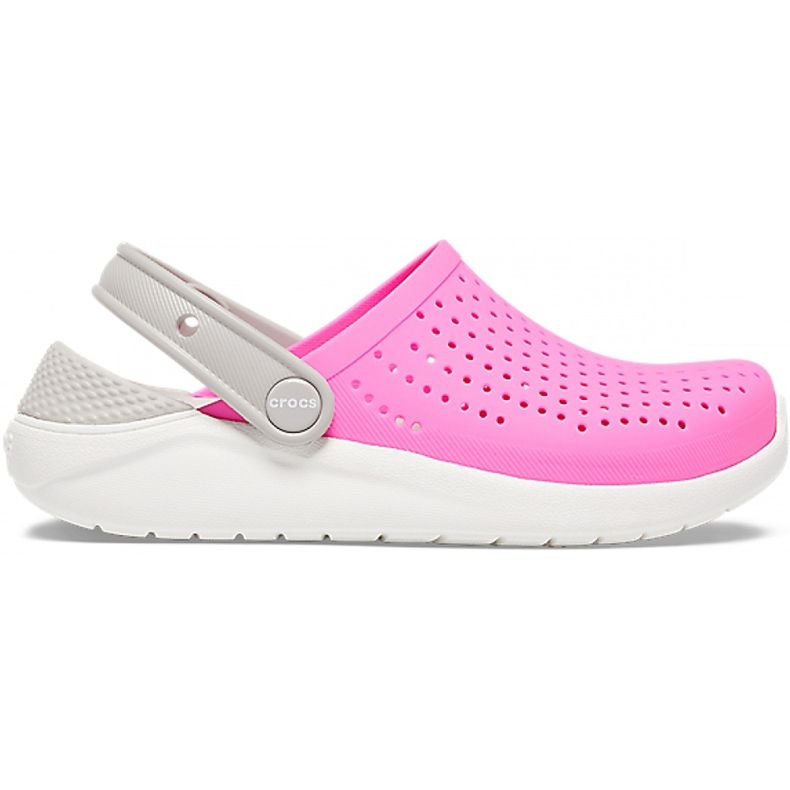 Crocs für Kinder LiteRide Clog Kids pink-weiß 205964 6QR rosa