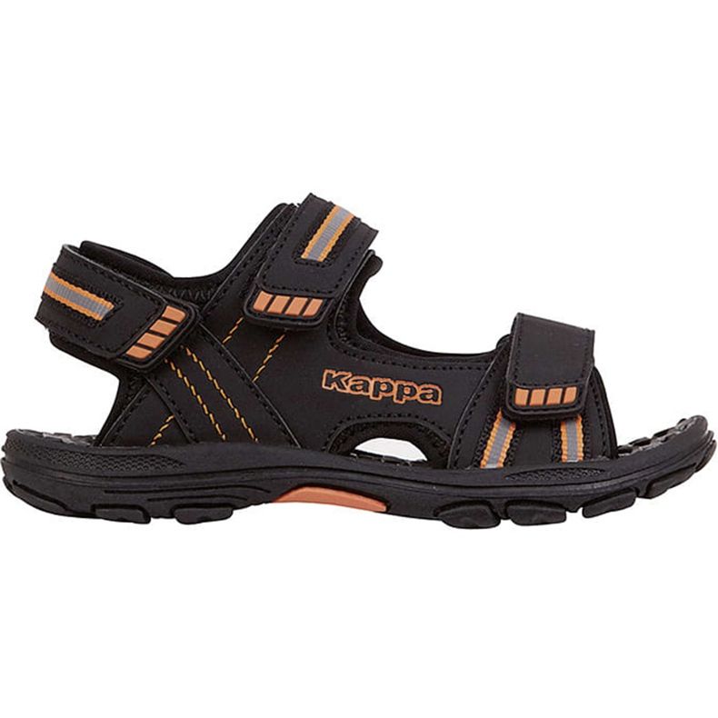 Kappa Symi K Footwear Kids schwarz und orange Sandalen für Kinder 260685K 1144