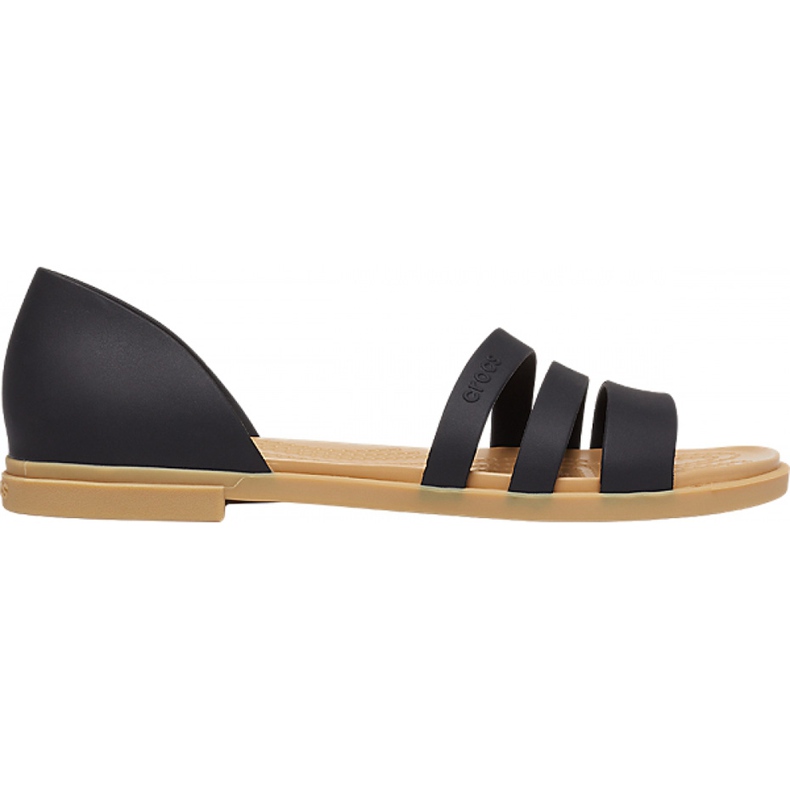 Crocs Damen Sandalen Tulum Open Flat W schwarz 206 109 00W