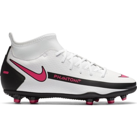 Nike Phantom Gt Club Df FG / MG Junior CW6727 160 Fußballschuh weiß weiß