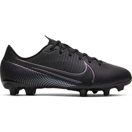 Nike Mercurial Vapor 13 Academy FG / MG Junior AT8123 010 Fußballschuhe schwarz / grau / silber schwarz