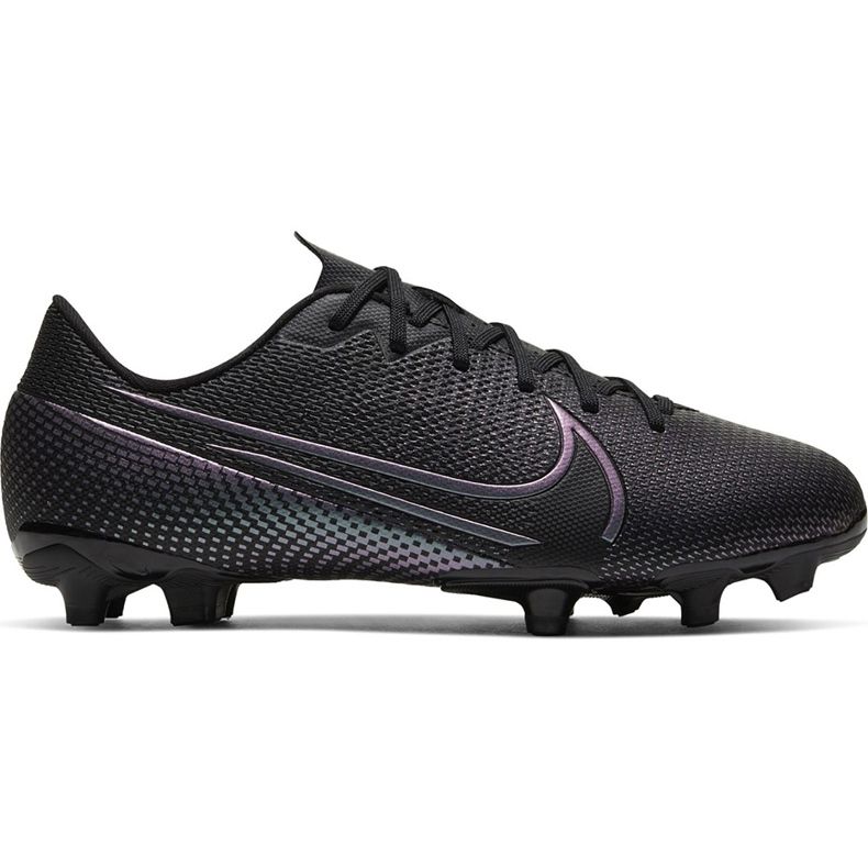 Nike Mercurial Vapor 13 Academy FG / MG Junior AT8123 010 Fußballschuhe schwarz / grau / silber schwarz