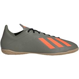 Adidas X 19.4 In Grün Fußballschuhe EF8373 grau