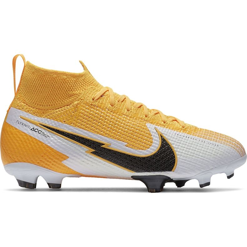 Nike Mercurial Superfly 7 Elite Fg Junior AT8034 801 Fußballschuhe gelb gelb