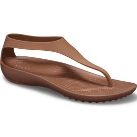 Crocs Damensandalen Serena Flip W braun 205468 860