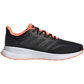 Adidas Runfalcon Herrenschuhe schwarz und orange EG8609