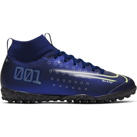 Nike Mercurial Superfly 7 Academy Mds Tf Junior BQ5407 401 Fußballschuh marineblau marineblau