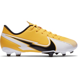 Nike Mercurial Vapor 13 Academy FG / MG Junior AT8123 801 Fußballschuh orange gelb