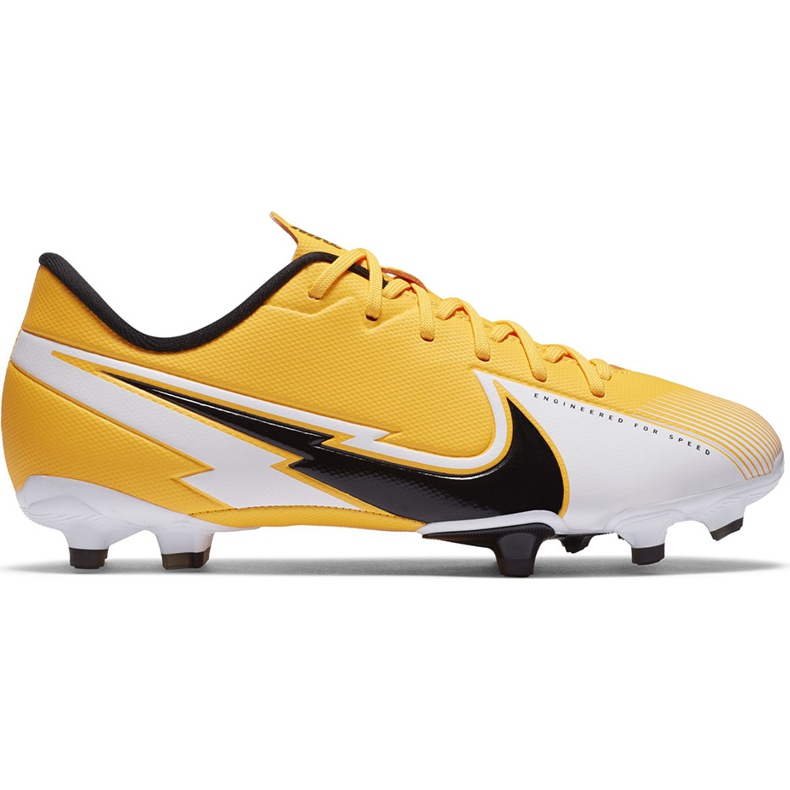 Nike Mercurial Vapor 13 Academy FG / MG Junior AT8123 801 Fußballschuh orange gelb
