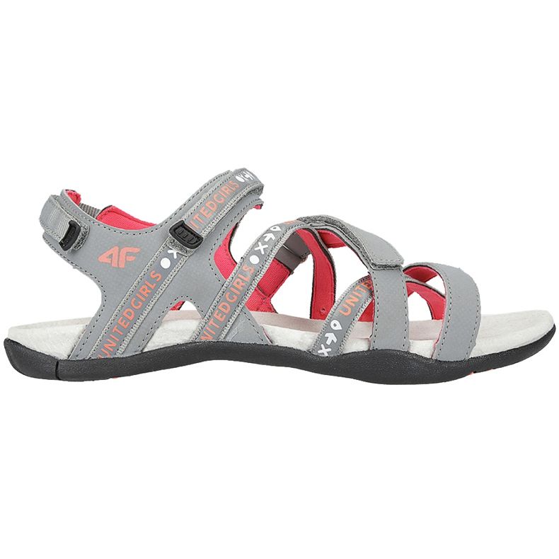 Mädchen Sandalen 4F mehrfarbig HJL20 JSAD001 90S orange rosa grau