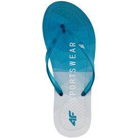 Damenhausschuhe 4F türkis H4L20 KLD003 35S blau