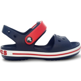 Crocs Sandalen für Kinder Crocband Sandal Kids dunkelblau rot 12856 485 navy blau