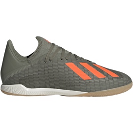 Adidas X 19.3 In Grün Fußballschuhe EF8367 grau grau