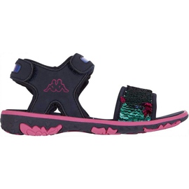 Sandalen für Kinder Kappa Seaqueen K Footwear Kids navy blue-pink 260767K 6722 marineblau mehrfarbig