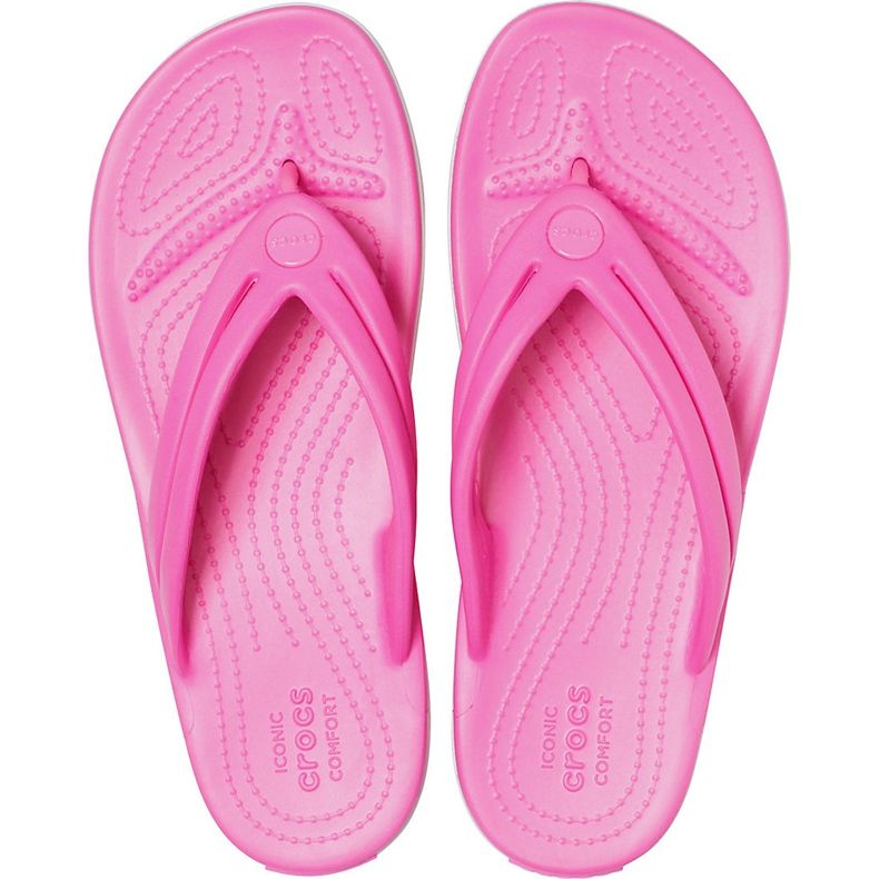 Crocs Damen Hausschuhe Crocband Flip W pink 206100 6QQ rosa