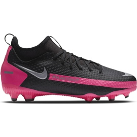 Nike Phantom Gt Akademie Df FG / MG Junior CW6694 006 Fußballschuhe schwarz schwarz