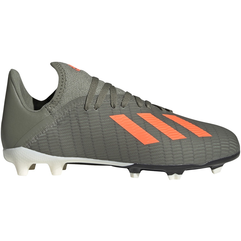 Grüne adidas X 19.3 Fg Junior Fußballschuhe EF8374 grau