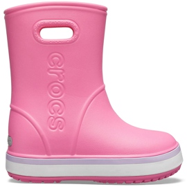 Crocs Regenstiefel für Kinder Crocband Rain Boot Kids pink 205827 6QM rosa