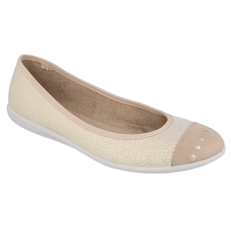 Befado Youth Ballerinas 309Q016 mit Strasssteinen beige