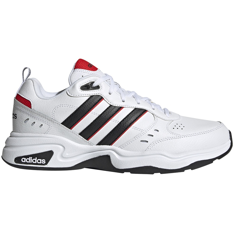 Adidas Strutter weiße und schwarze EG2655 Herrenschuhe rot