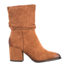 VINCEZA Kamelstiefel braun mehrfarbig