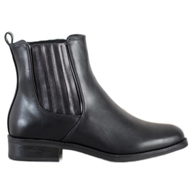 SHELOVET Stiefel mit flachem Absatz schwarz