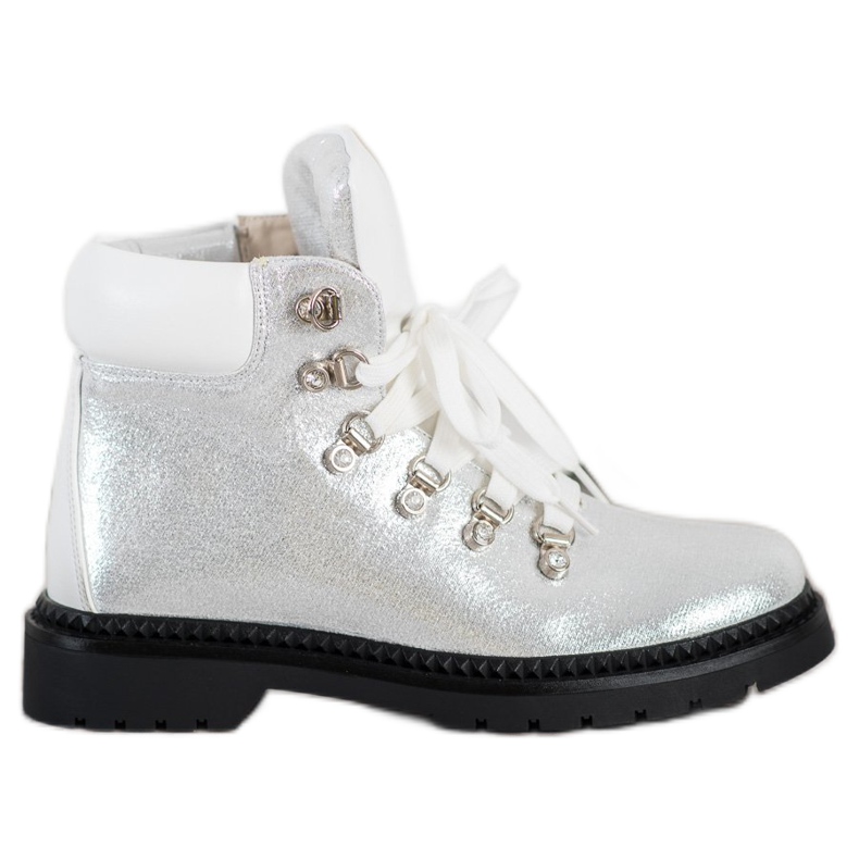 Bello Star Silberne Trapper weiß silber-