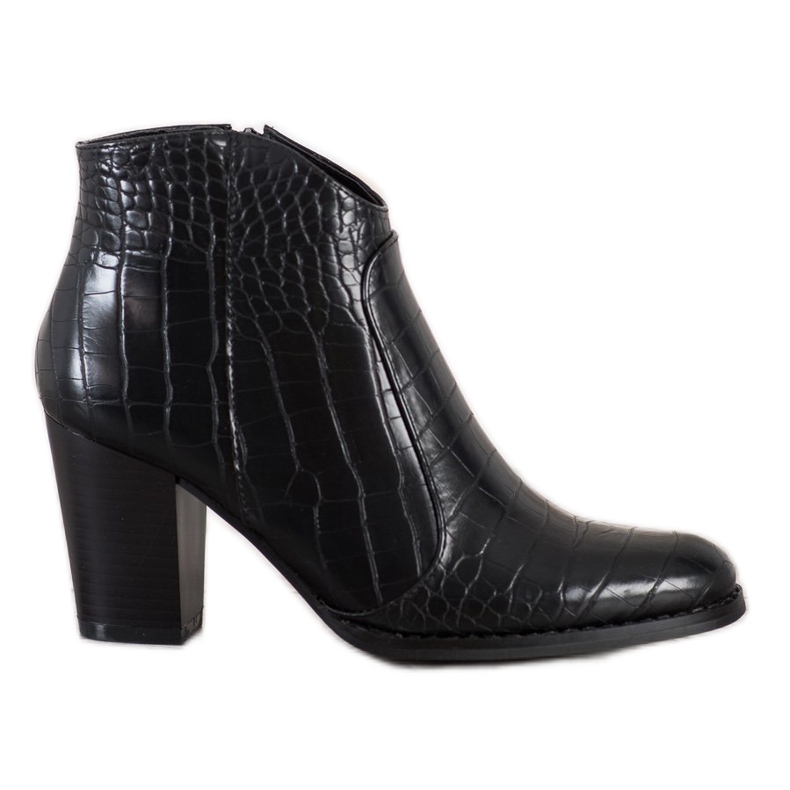 Filippo Modische Stiefel mit Schlangenprint schwarz