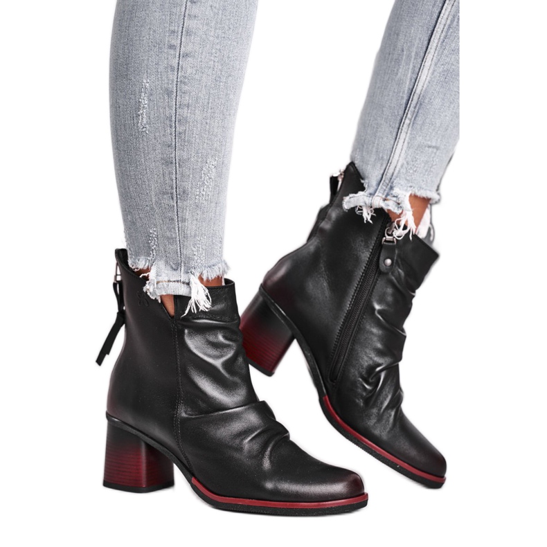 Damenstiefel mit hohem Absatz Maciejka Schwarz 04757-01