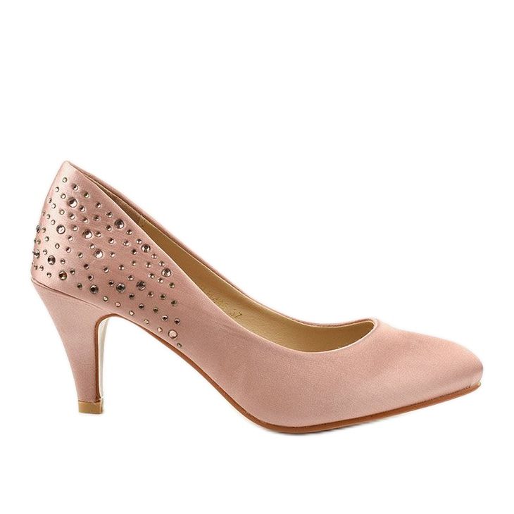 Pinke Pumps auf Pin mit Zirkonia MJ1440 rosa