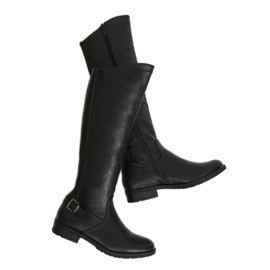 Schwarze Damenstiefel H9208 Negro