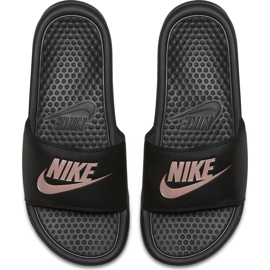 Nike Benassi Just Do It 343881 007 Damen Slide schwarz rosa