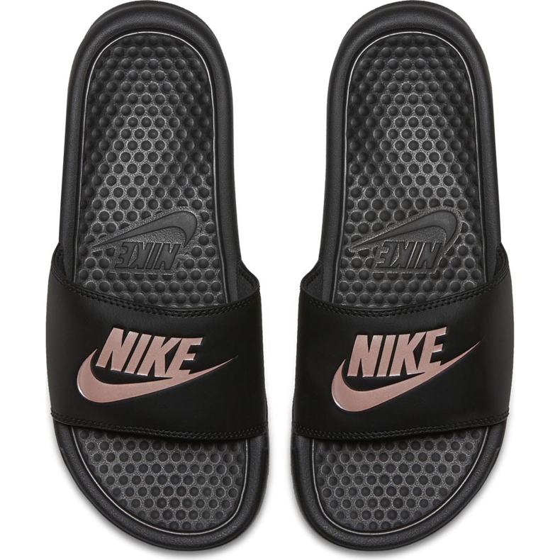 Nike Benassi Just Do It 343881 007 Damen Slide schwarz rosa