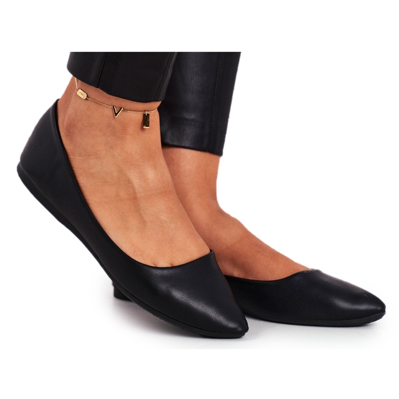 PS1 Elegante Damen Ballerinas Schwarz Maude