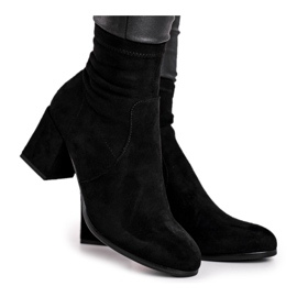 Merducio Stiefel aus schwarzem Wildleder für Damen