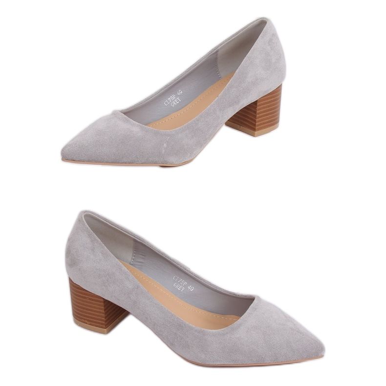 Pumps mit Holzabsatz grau CL75P Grey Ii Genre
