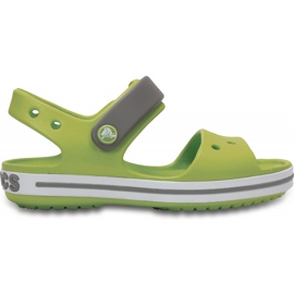 Crocs Sandalen für Kinder Crocband Sandale Kinder grün und grau 12856 3K9